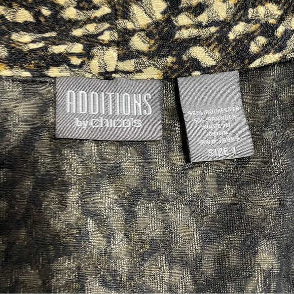 Additions By Chico's Open Front Jacket Size 1 US M - Picture 7 of 9